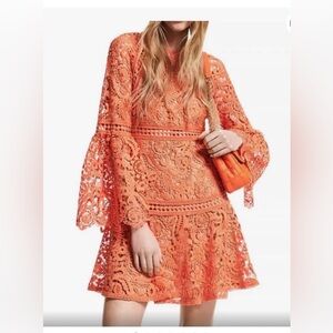MICHAEL Michael Kors Orange Lace Dress